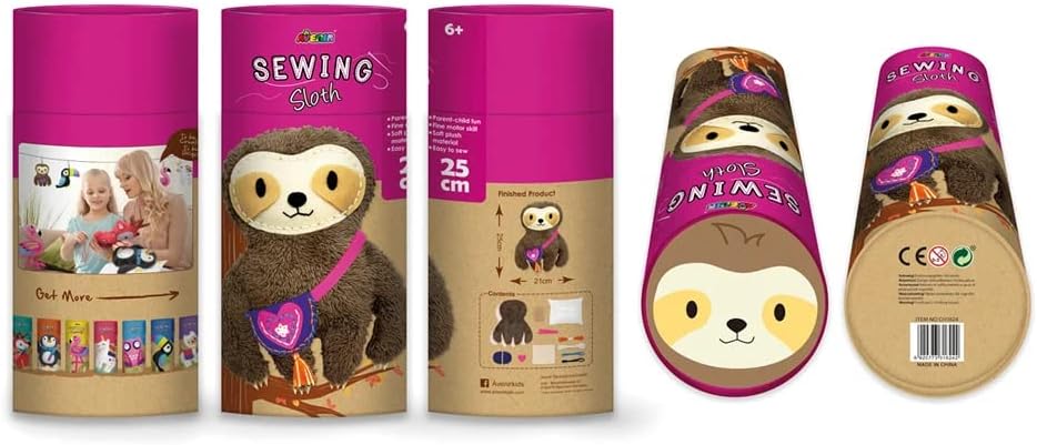 Avenir My First Sewing Doll - Sloth AVCH1624 - Colorland Toys