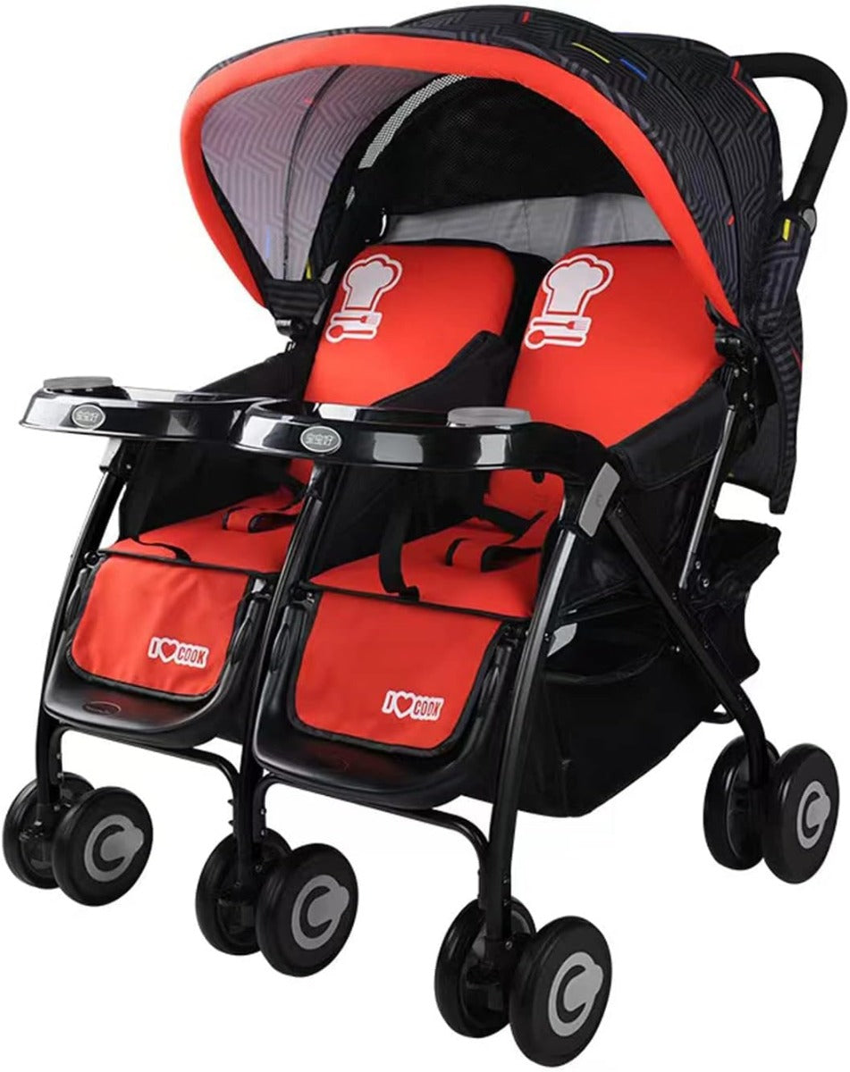 Baobaohao Twin Stroller Red 703A/S3938