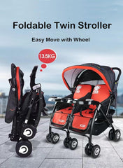 Baobaohao Twin Stroller Red 703A/S3938