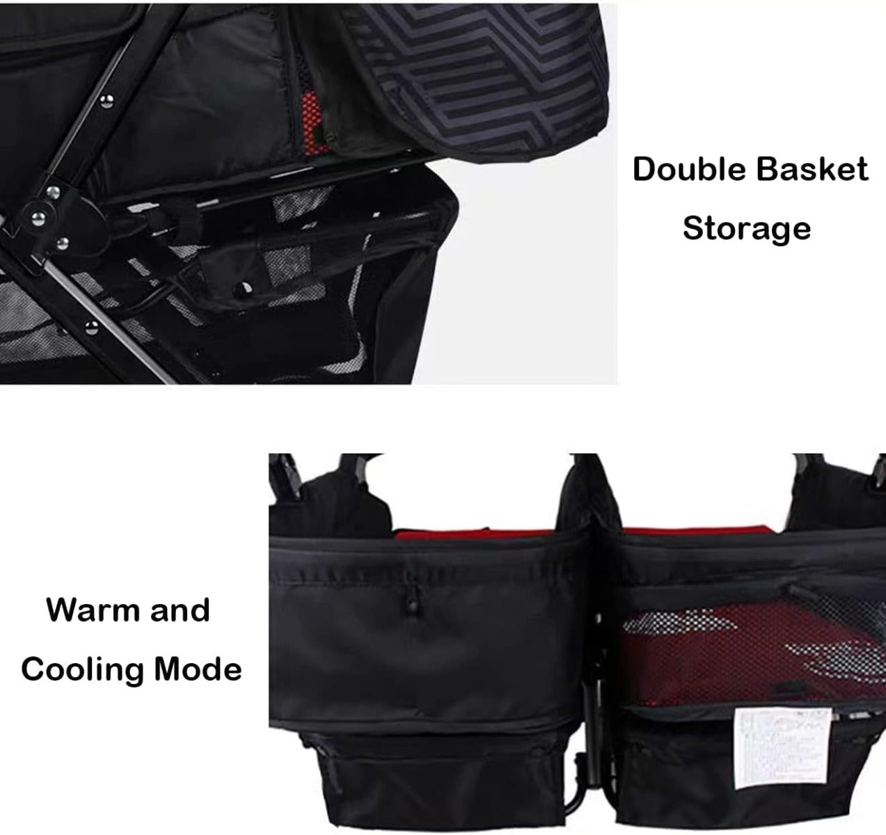 Baobaohao Twin Stroller Red 703A/S3938