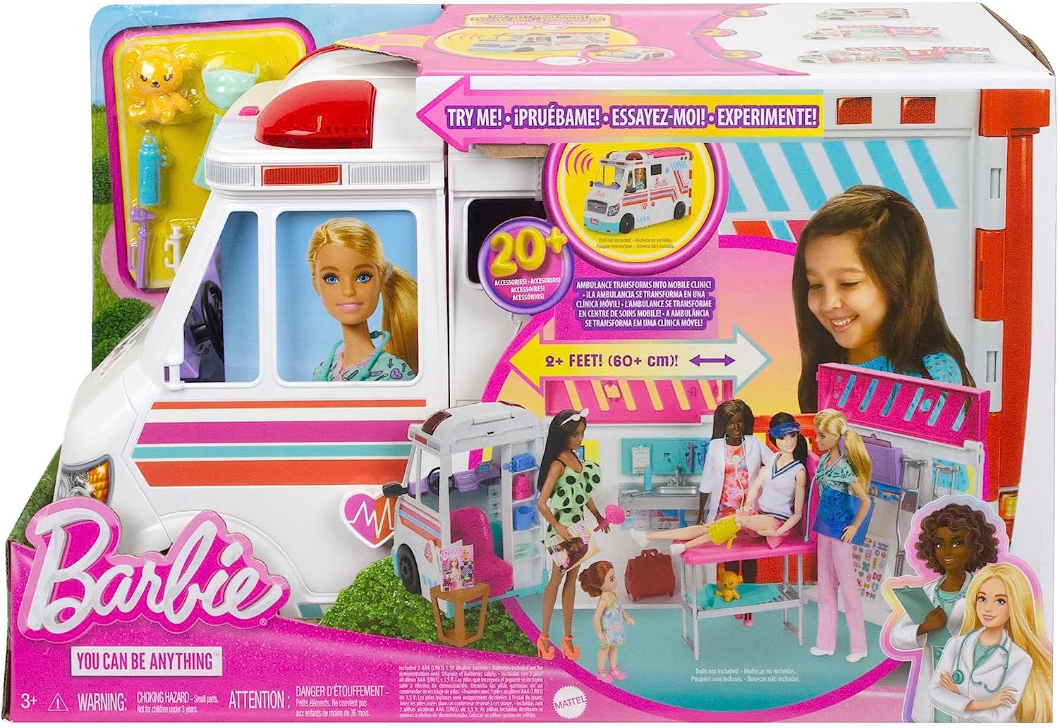 Barbie Care Clinic Vehicle Playset HKT79 - Colorland Toys