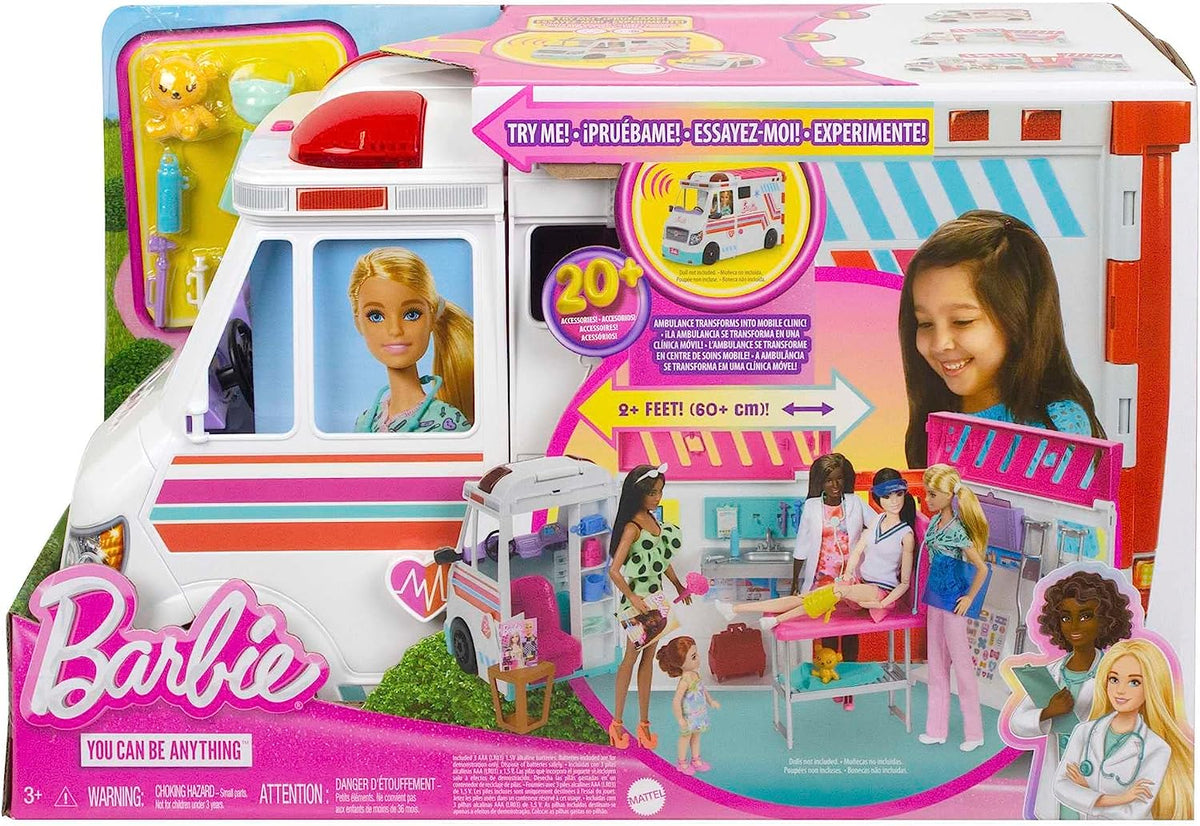 Barbie Care Clinic Vehicle Playset HKT79 - Colorland Toys