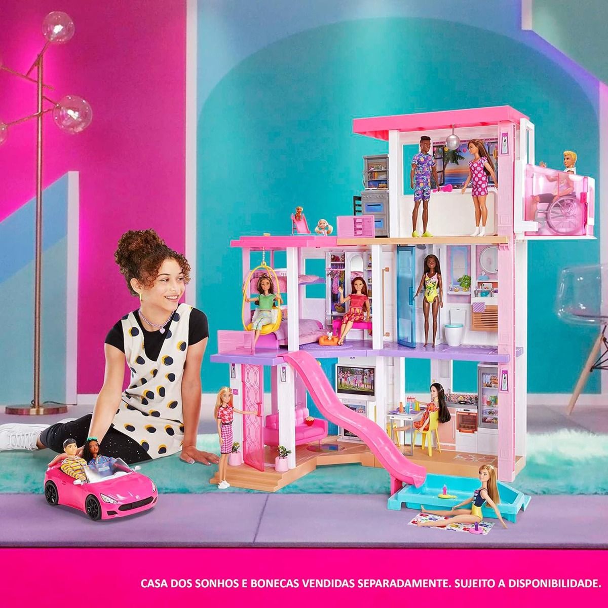 Barbie Glam Convertible Vehicle HBT92 - Colorland Toys