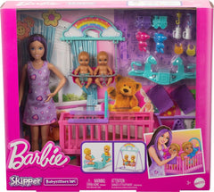 Barbie Skipper Babysitters - Twinning Nursery Playset HXM99 - Colorland Toys
