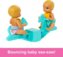 Barbie Skipper Babysitters - Twinning Nursery Playset HXM99 - Colorland Toys