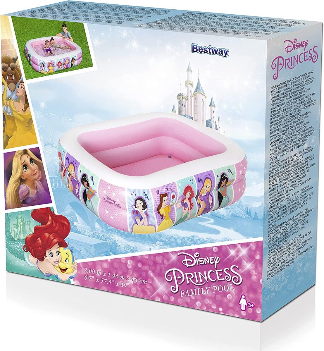 Bestway Disney Princess Inflatable Family Pool 2.01mx1.50mx51cm 91056 - Colorland Toys