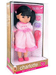 Dolls World Charlotte Doll Black Hair 14inch 8115