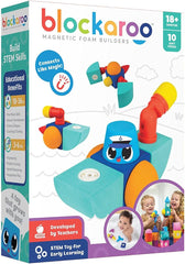 Blockaroo Magnetic Foam Building Blocks Small Tugboat - Colorland Toys