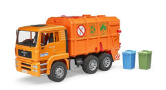 Bruder Man Tga Garbage Truck Orange 02760 - Colorland Toys