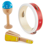 Hape Junior Percussion Musical Playset - 3pcs - Colorland Toys