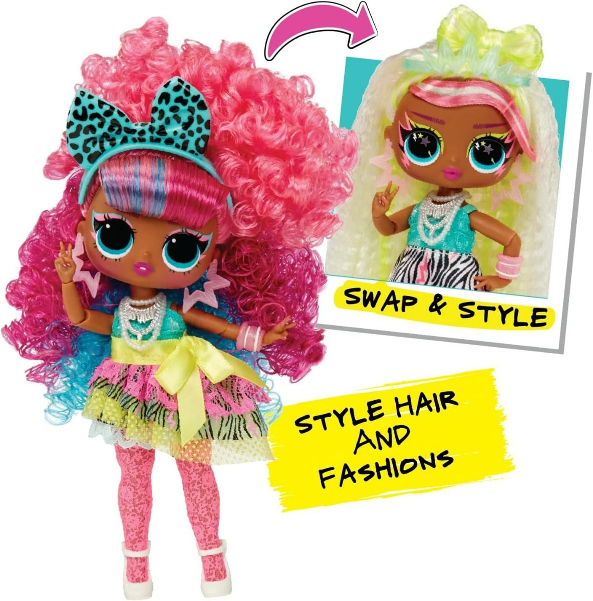 LOL Surprise Tweens Swap Fashion Doll - Curls to Crimps Cora MGA-593263