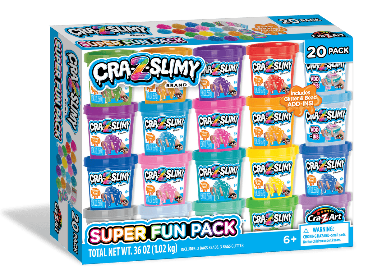 Cra - Z - Slimy Super Fun Pack 20 Pack CA - 60023 - Colorland Toys