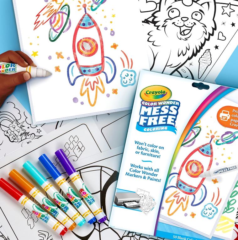 Crayola Color Wonder 50 Blank Coloring Pages - Colorland Toys