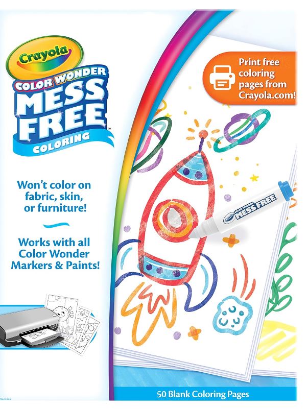 Crayola Color Wonder 50 Blank Coloring Pages - Colorland Toys