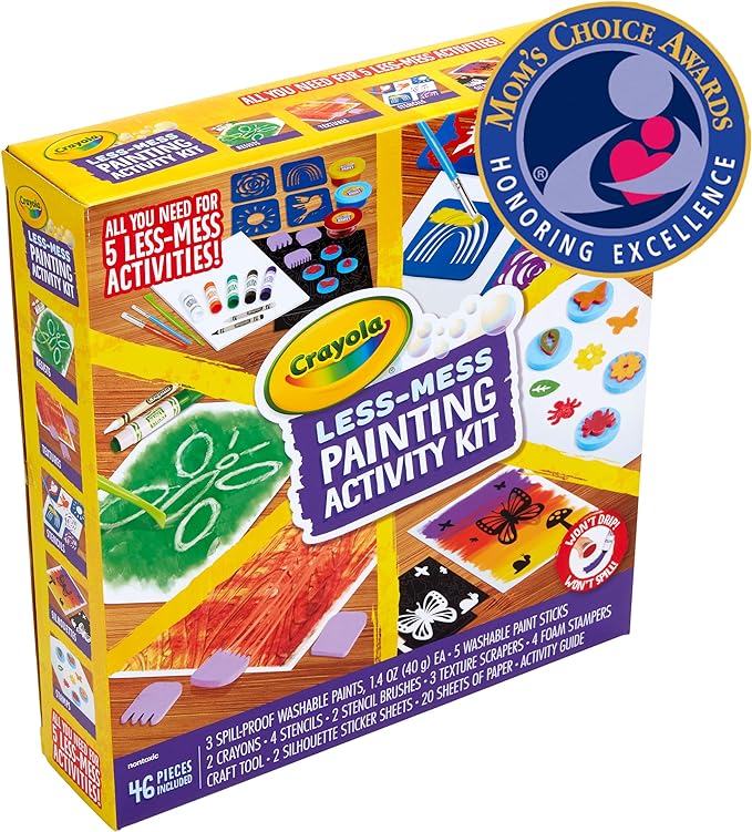Crayola Less Mess Painting Activity Kit CY04 - 6941 - Colorland Toys