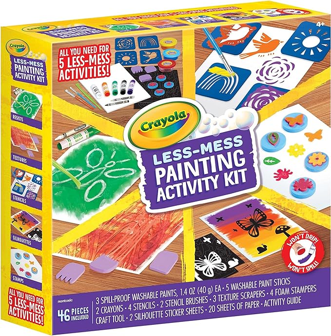 Crayola Less Mess Painting Activity Kit CY04 - 6941 - Colorland Toys
