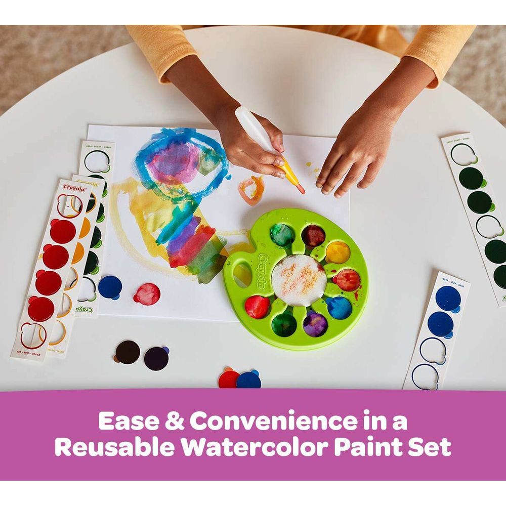 Crayola Pop & Paint Washable Watercolor Palette 96ct CY53 - 0505 - Colorland Toys