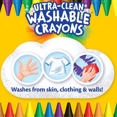 Crayola Ultra Clean Washable Crayons Color Max 24ct CY52 - 6924 - Colorland Toys