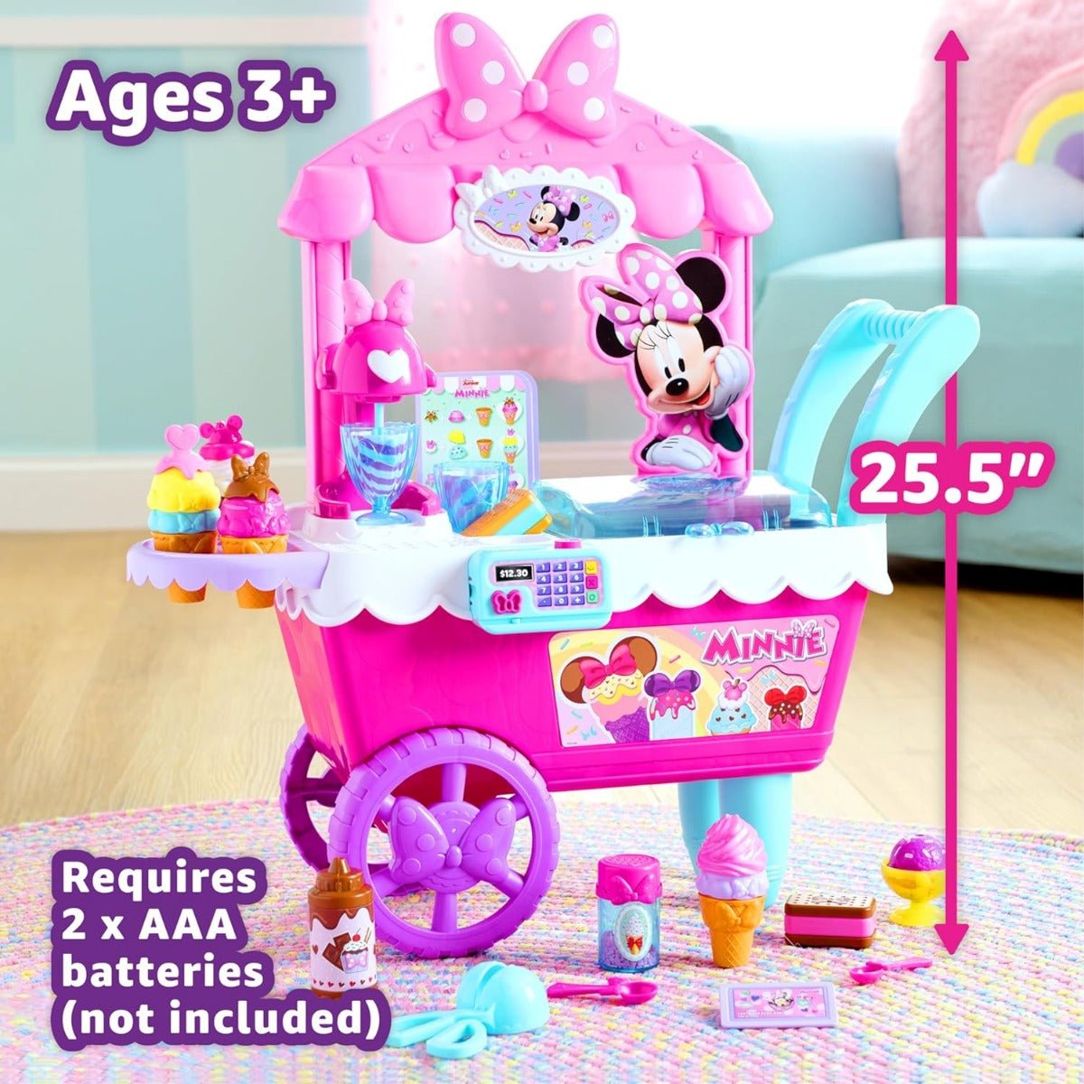 Disney Junior Minnie Mouse Sweets & Treats Ice Cream Cart JP - 88176 - Colorland Toys
