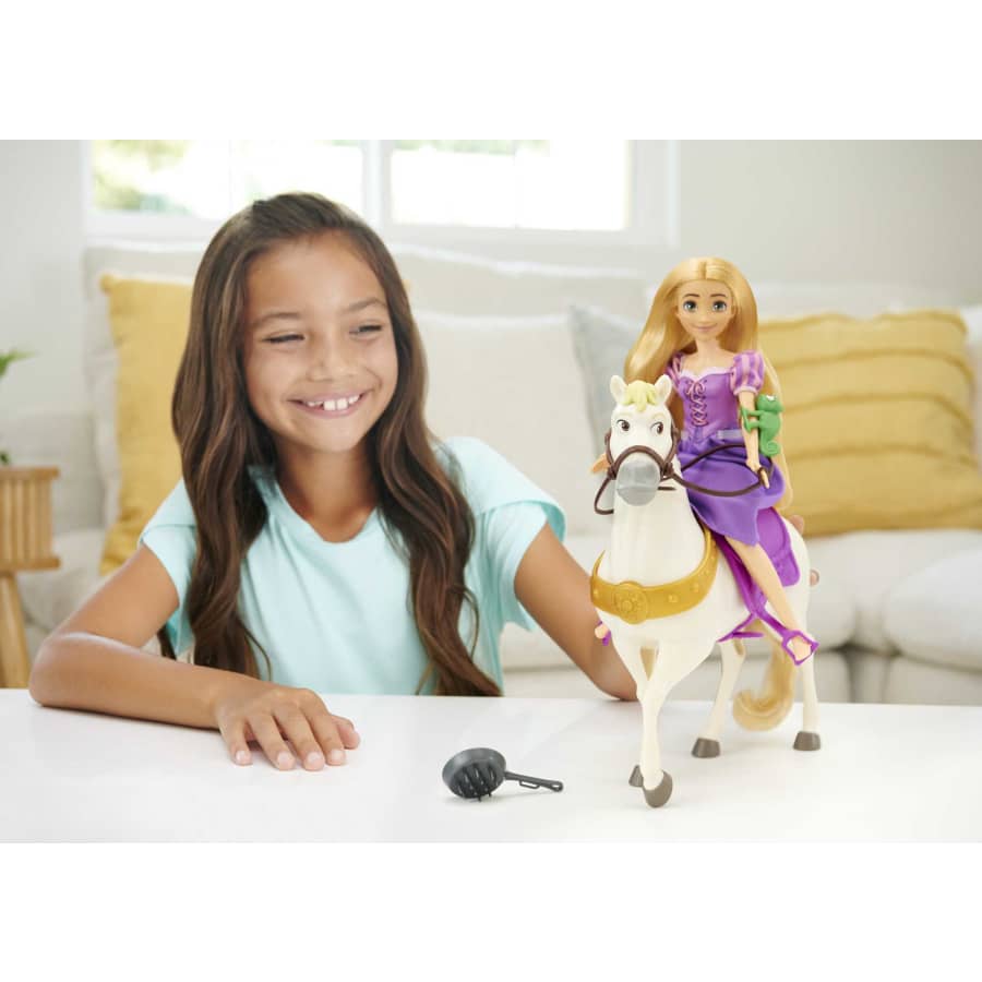 Disney Princess Fashion Doll & Horse - Rapunzel & Maximus HLW23 - Colorland Toys