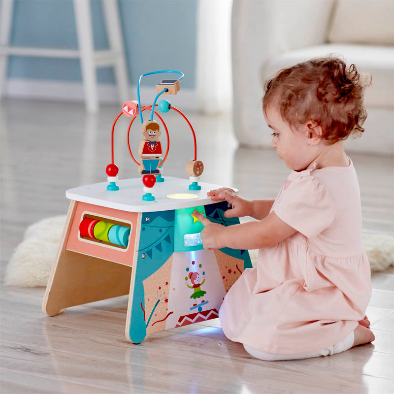 Hape Light-Up Circus Educational Activity Cube Playset - Colorland Toys