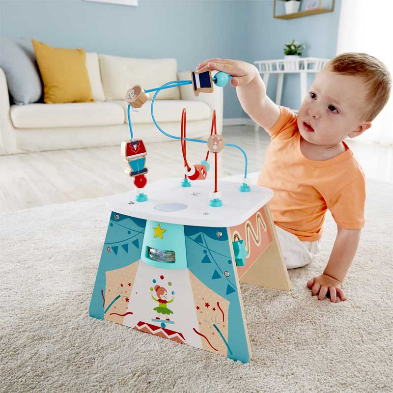 Hape Light-Up Circus Educational Activity Cube Playset - Colorland Toys