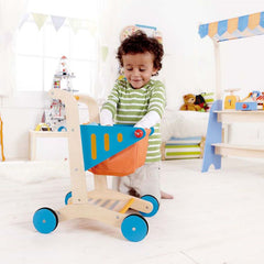 Hape Role Play Wooden Shopping Cart - Colorland Toys