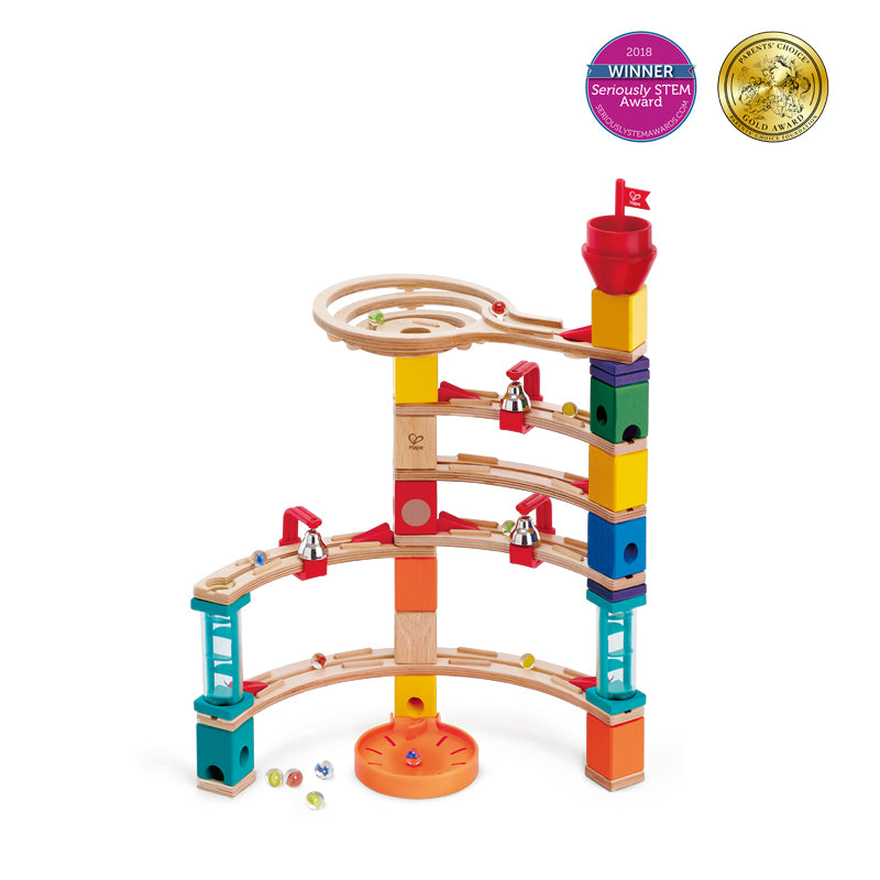 Hape Quadrilla Castle Escape Marble Run Set 52pcs + 50marbles