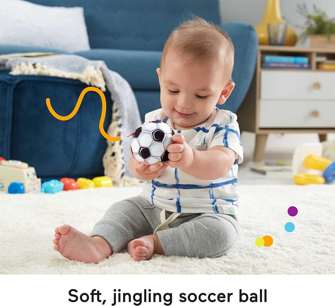 Fisher - Price Just for Kicks Gift Set Soccer Themed GRT94 - Colorland Toys