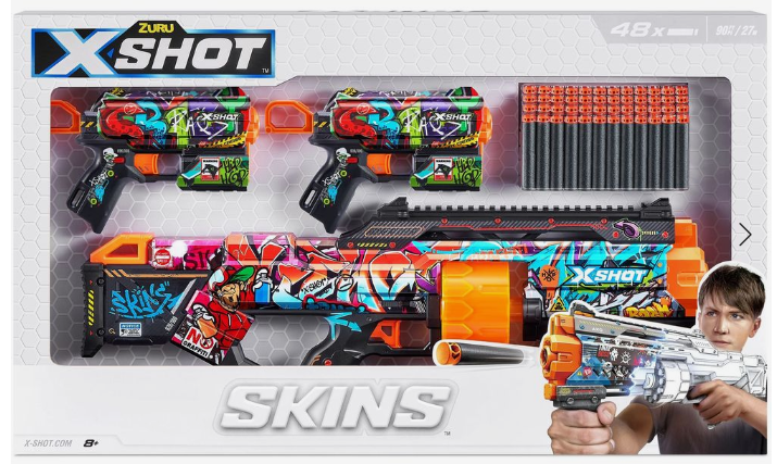 X-Shot Skins Mix Combo Pack Last Stand & 2pack Flux XS-36524