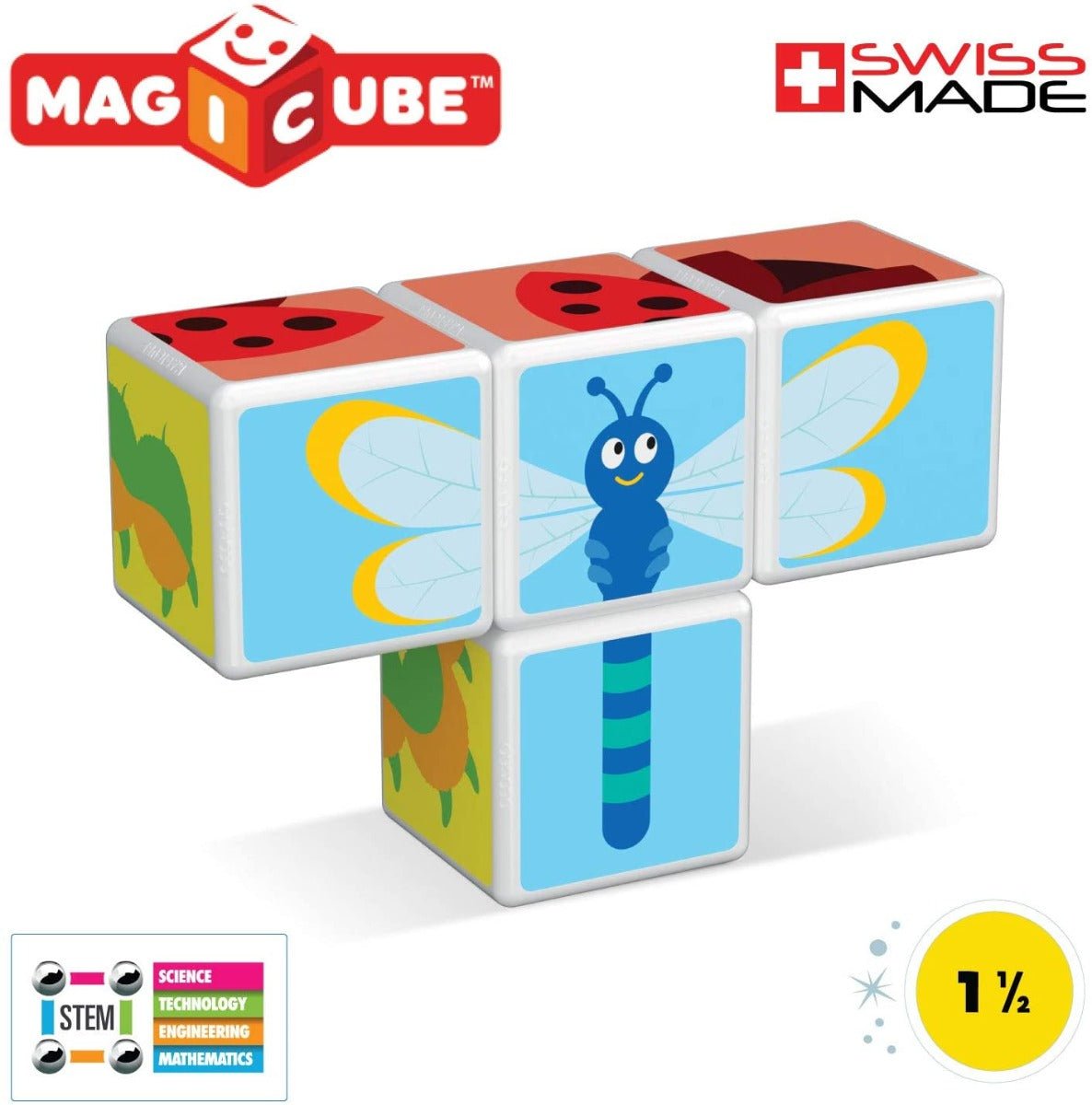 Geomag Magicube Insects Magnetic Building Set 00121 - Colorland Toys