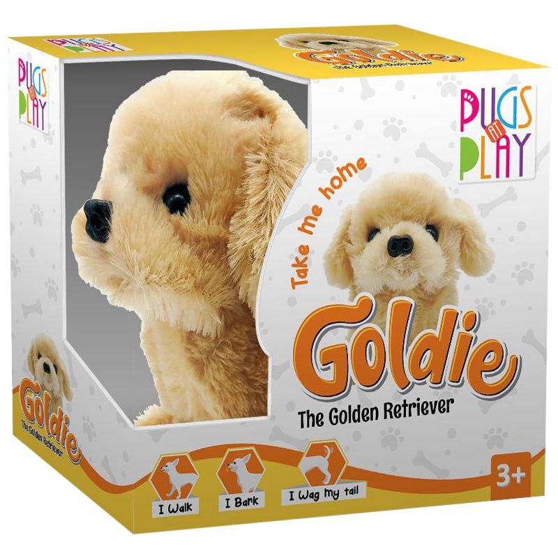 Pugs Play Goldie The Golden Retriever ST-PAP05