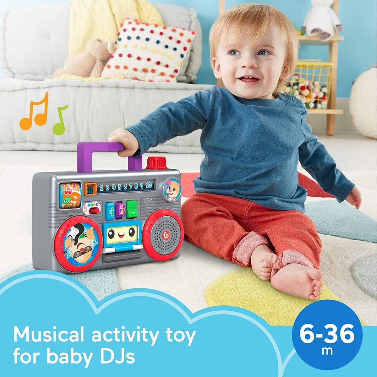 Fisher-Price Laugh Learn Busy Boombox GYC18