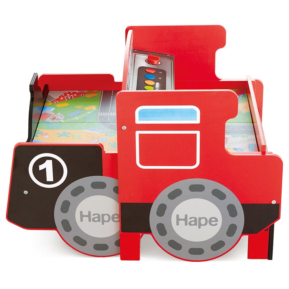 Hape Ride - On Engine Wooden Railway Set Play Table 32pcs - Colorland Toys