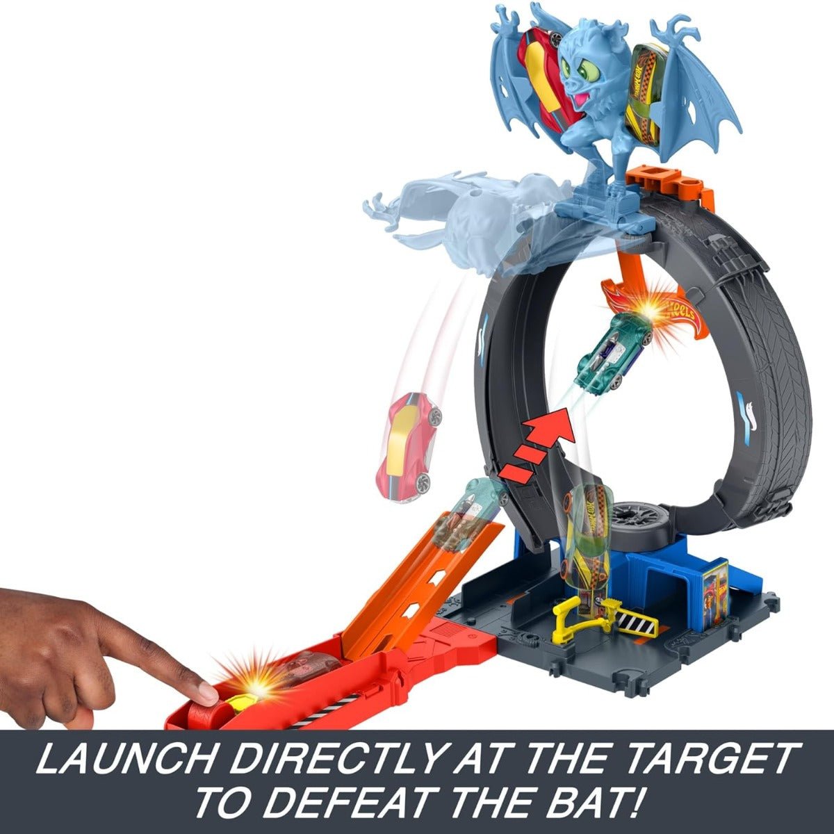 Hot Wheels City Bat Loop Attack HTN78 - Colorland Toys