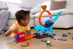 Hot Wheels City T - Rex Chomp Down Playset HKX42 - Colorland Toys