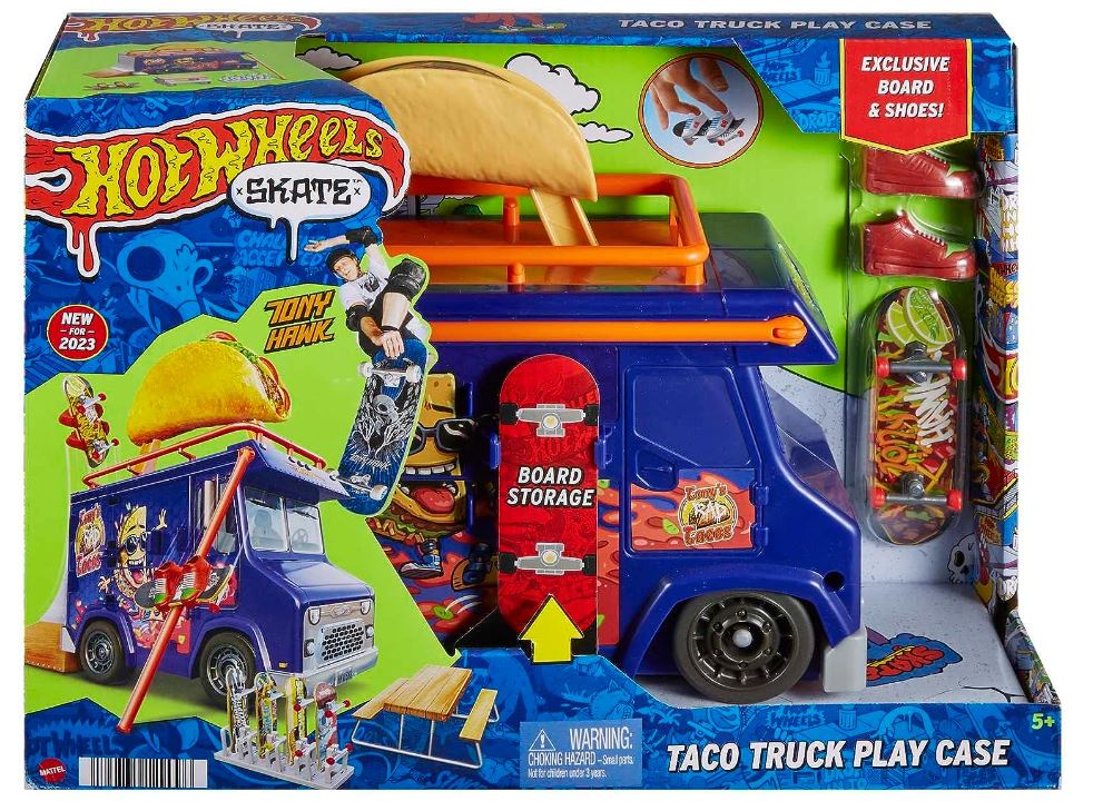 Hot Wheels Skate Taco Truck Play Case HMK00 - Colorland Toys