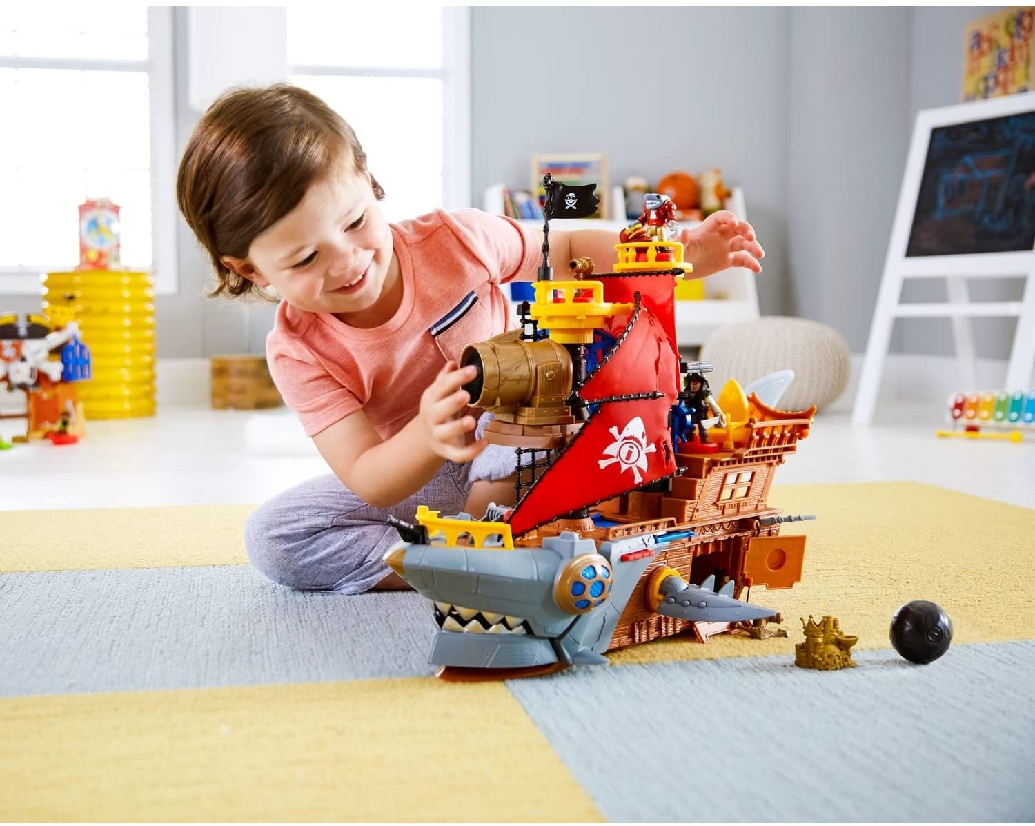 Imaginext Shark Bite Pirate Ship DHH61 - Colorland Toys
