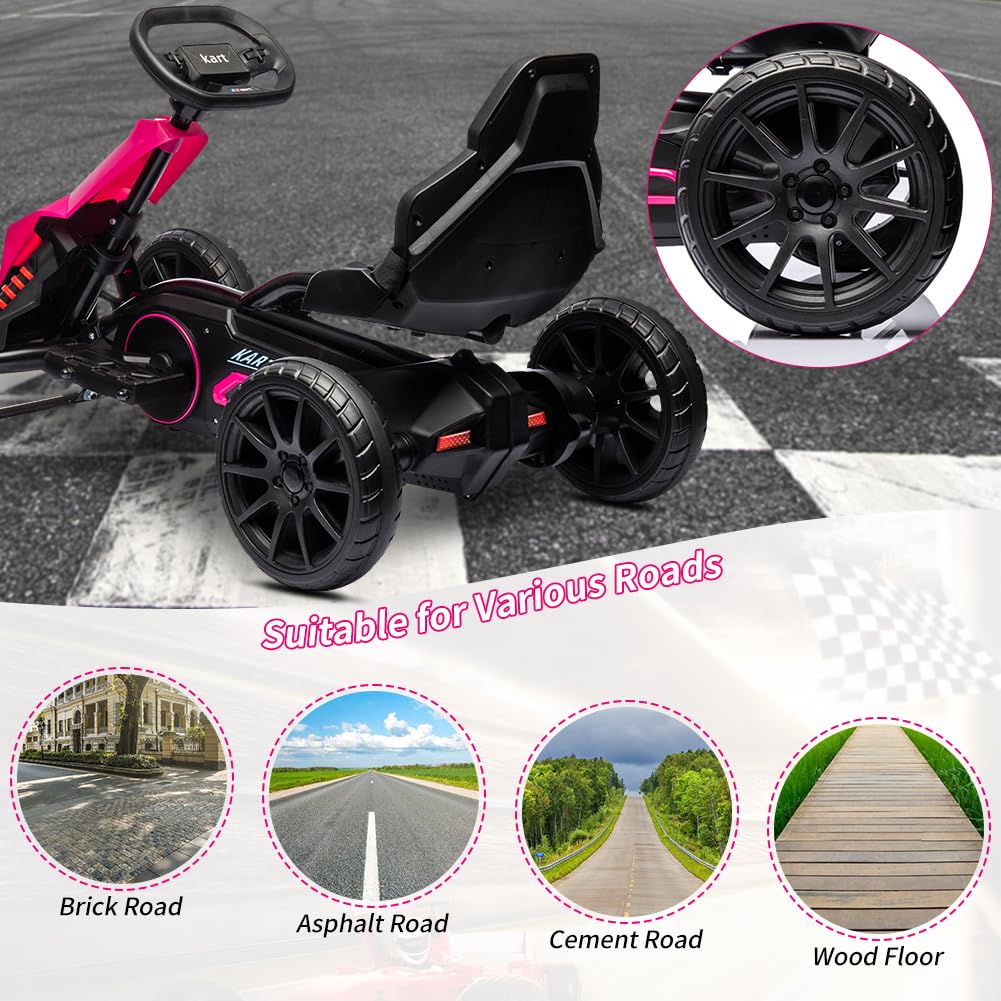 Kart Pedal Car Pink LB - 6005 - Colorland Toys
