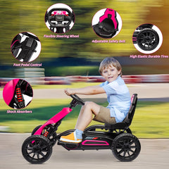 Kart Pedal Car Pink LB - 6005 - Colorland Toys