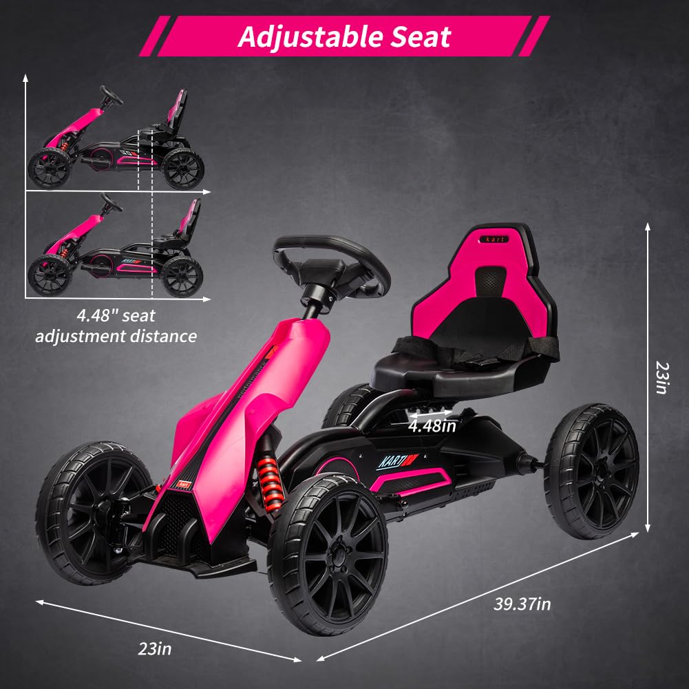 Kart Pedal Car Pink LB - 6005 - Colorland Toys