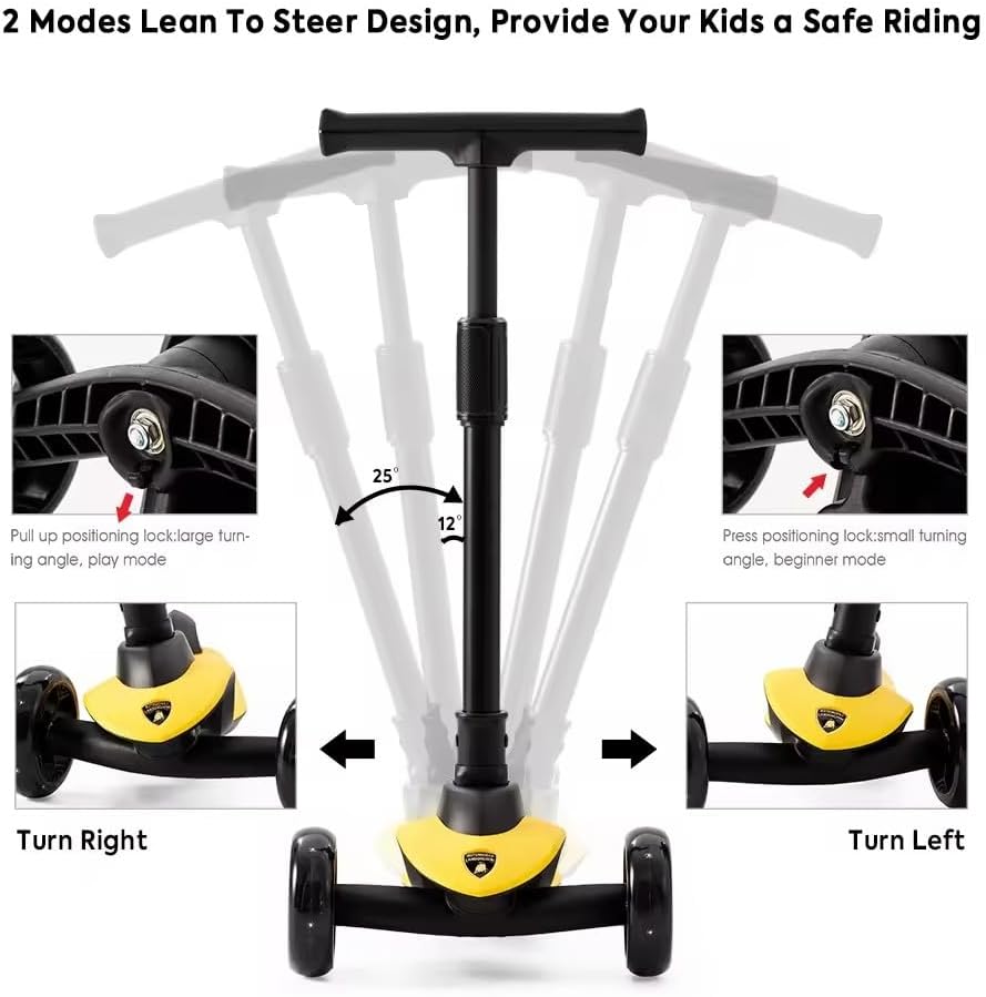 Lamborghini Scooter With Seat Yellow LEB - LB2005 - S - YL - Colorland Toys