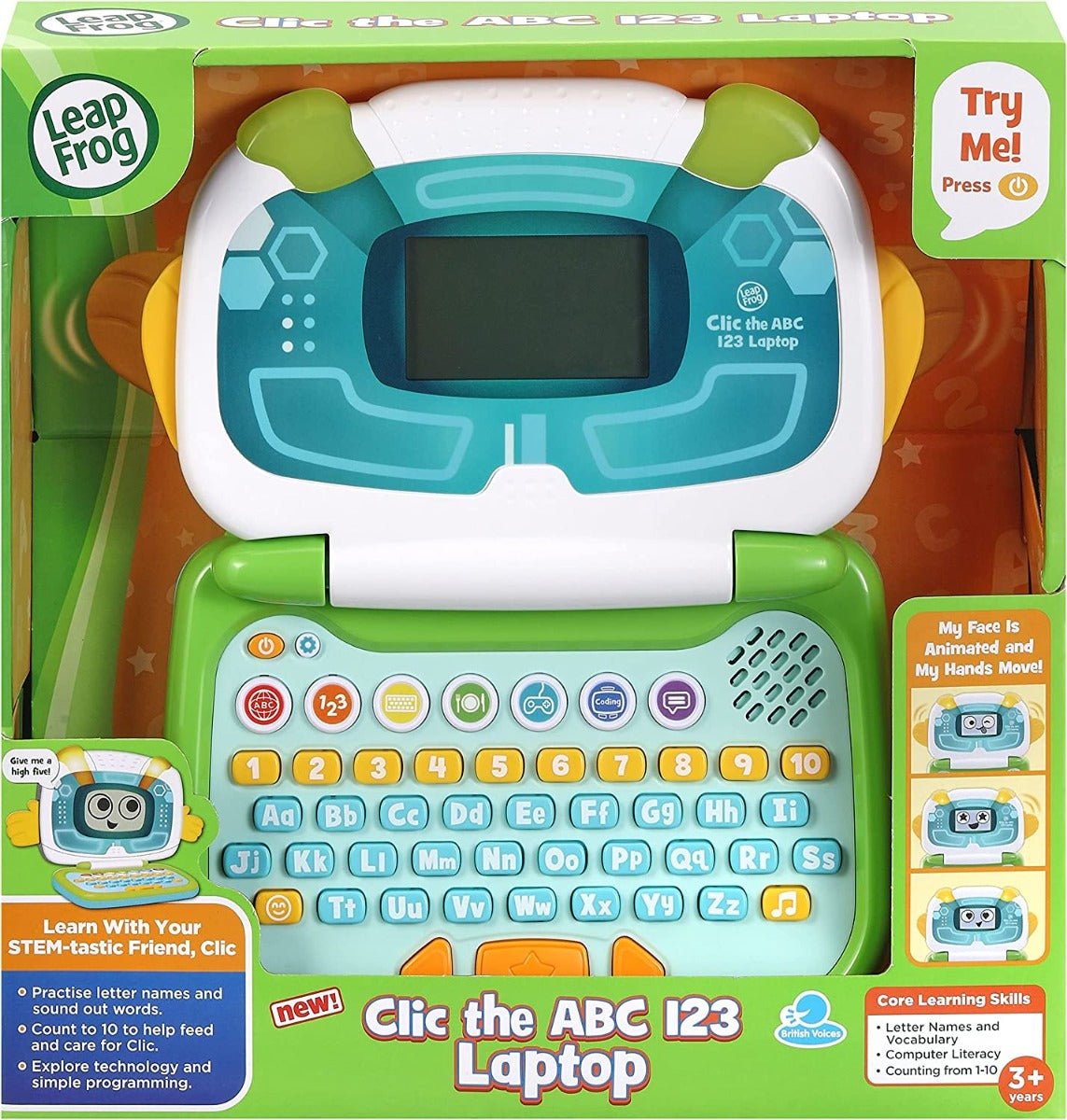Leapfrog Clic the ABC - 123 Laptop - Green 80 - 615103 - Colorland Toys