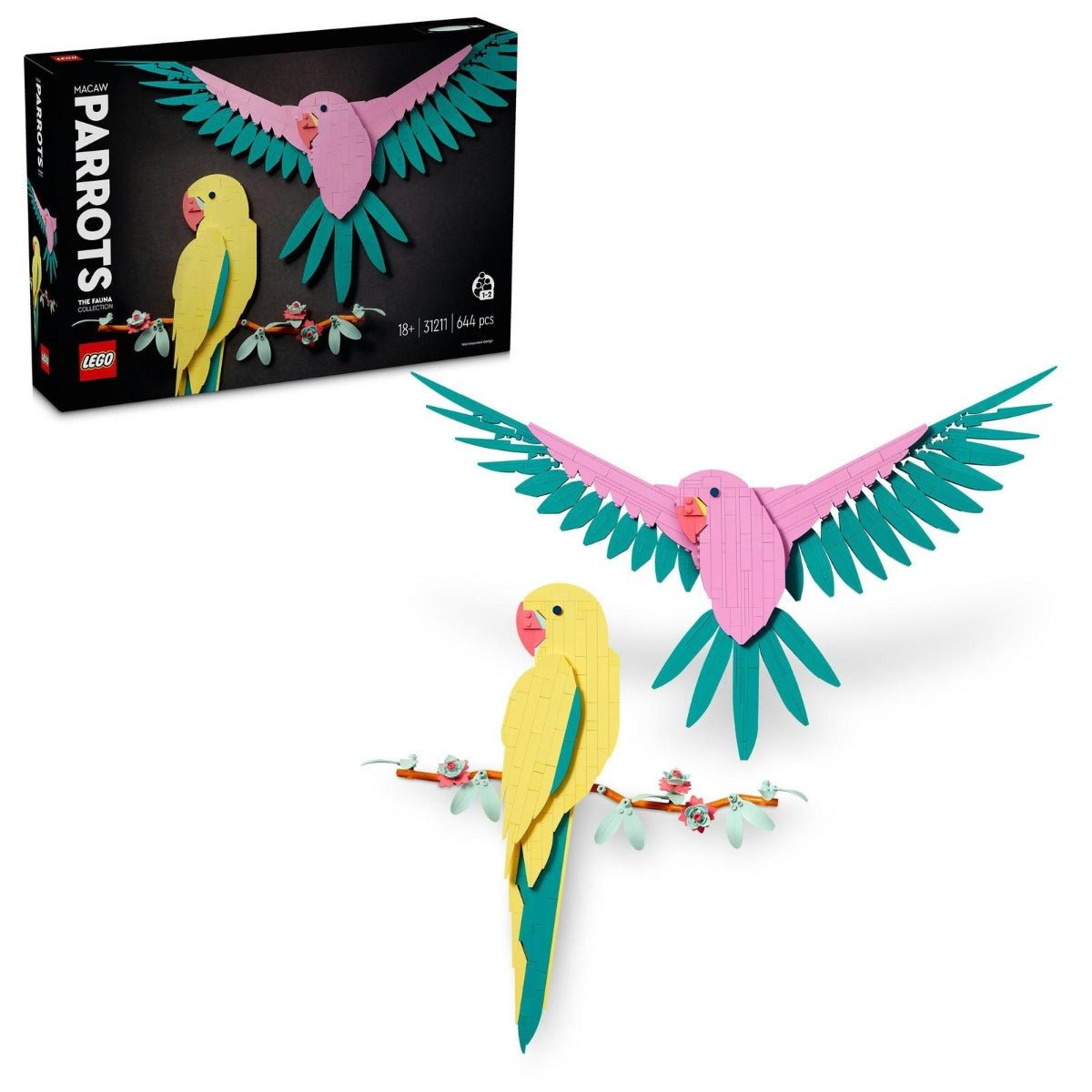 LEGO Art The Fauna Collection Macaw Parrots - Colorland Toys