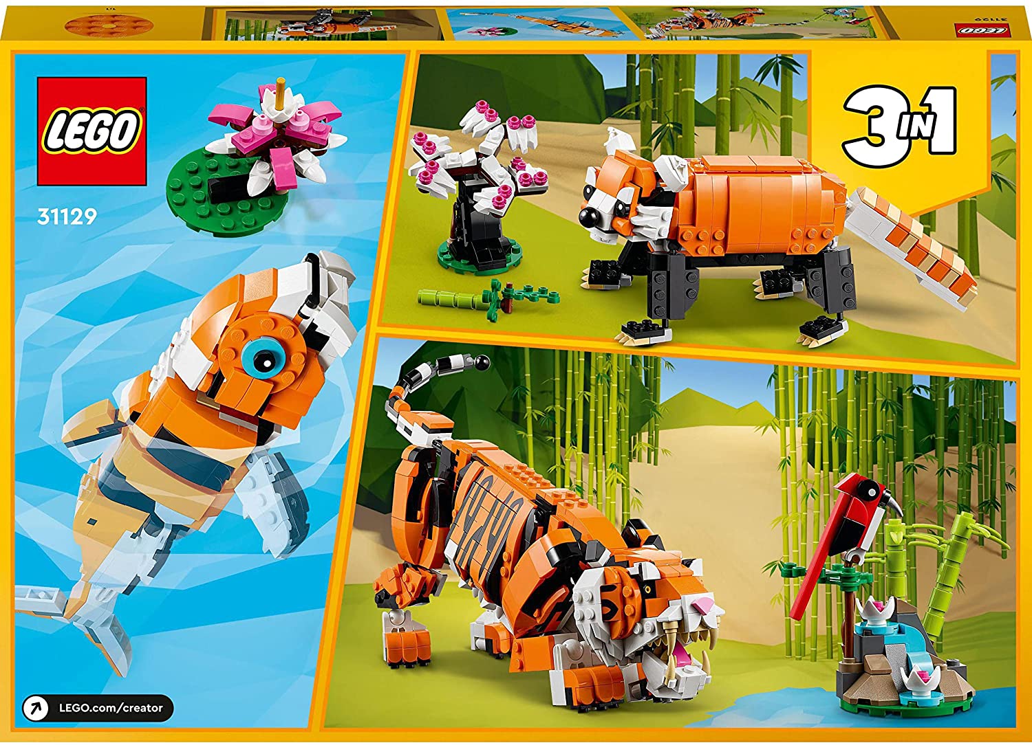 LEGO Creator Majestic Tiger 31129 - Colorland Toys