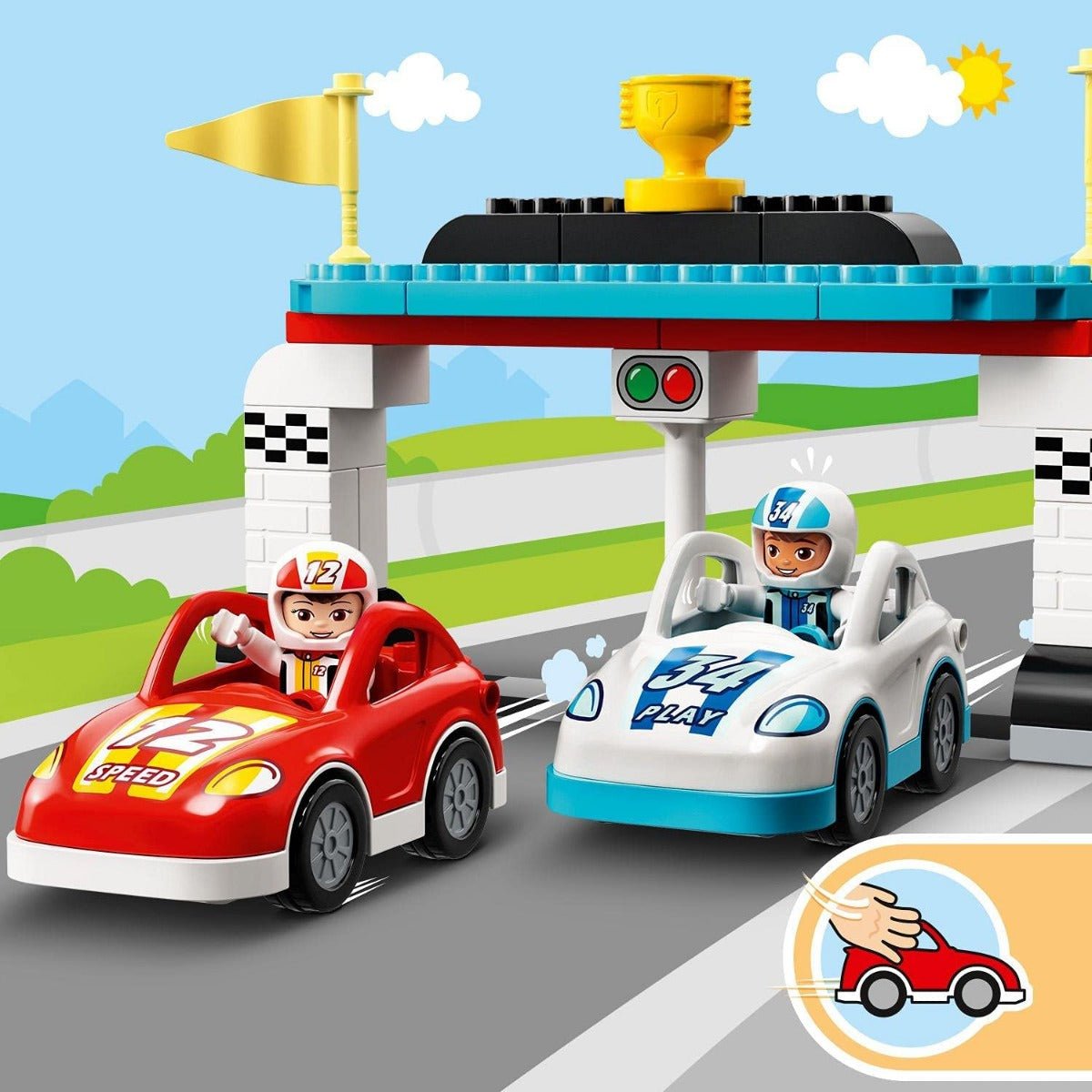 LEGO Duplo Race Cars Set 6332208/10947 - Colorland Toys