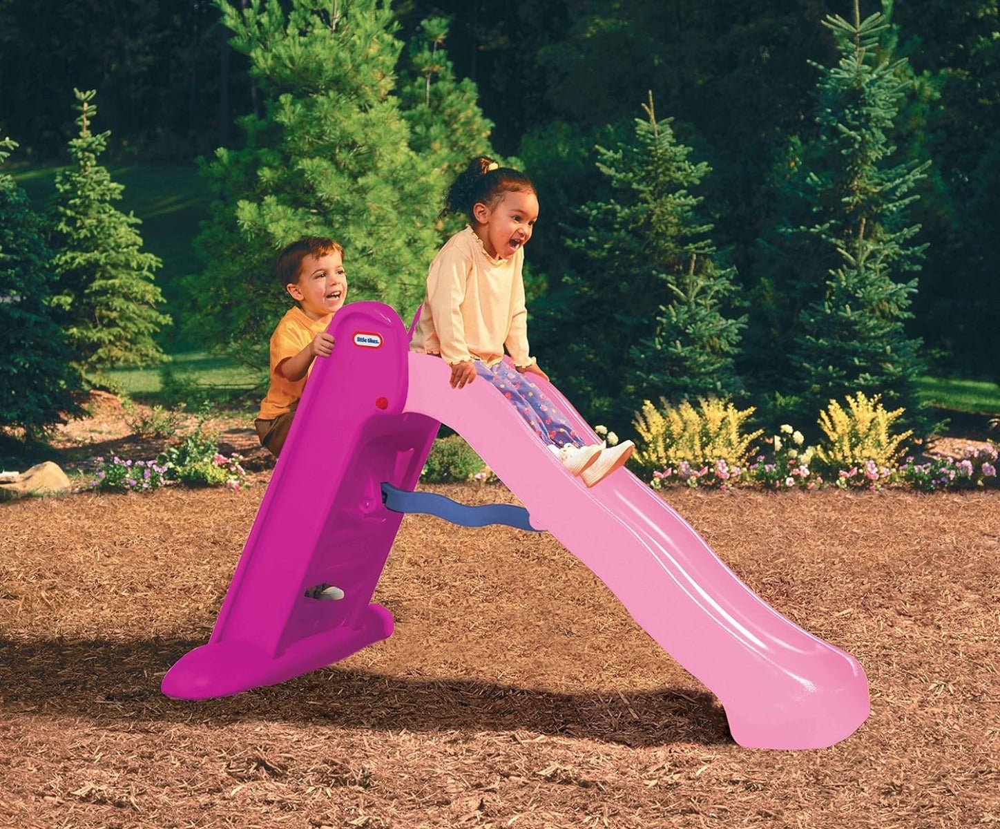 Little Tikes Easy Store Large Slide Pink LIT - 170805 - Colorland Toys