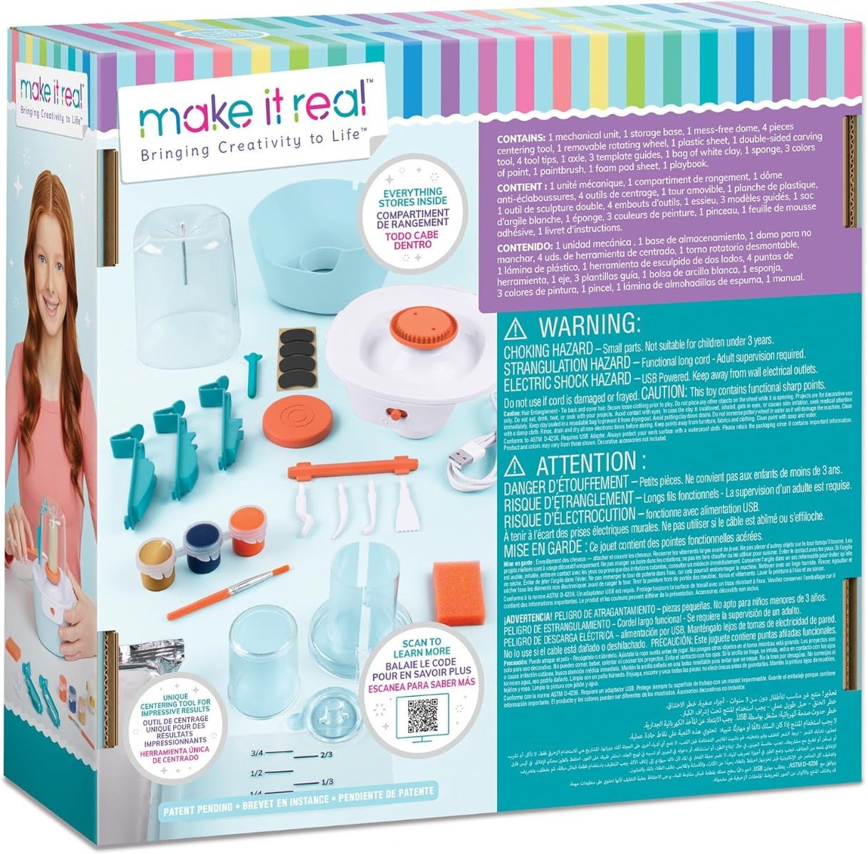 Make it Real Mini Pottery Studio 1465 - Colorland Toys