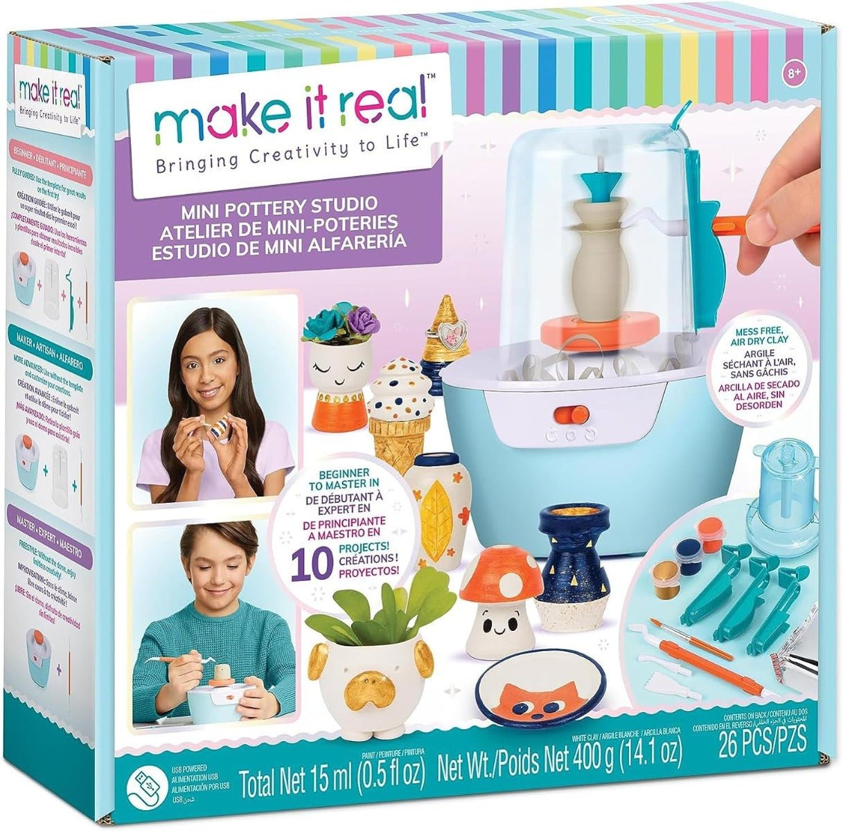 Make it Real Mini Pottery Studio 1465 - Colorland Toys