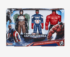 Marvel Captain America Brave New World - Falcon/Captain America/Red Hulk Action Figure - Colorland Toys